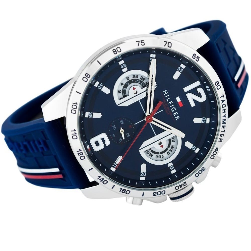 Tommy Hilfiger 1791476 Chronograph Quartz Silicon Strap Men’s Watch
