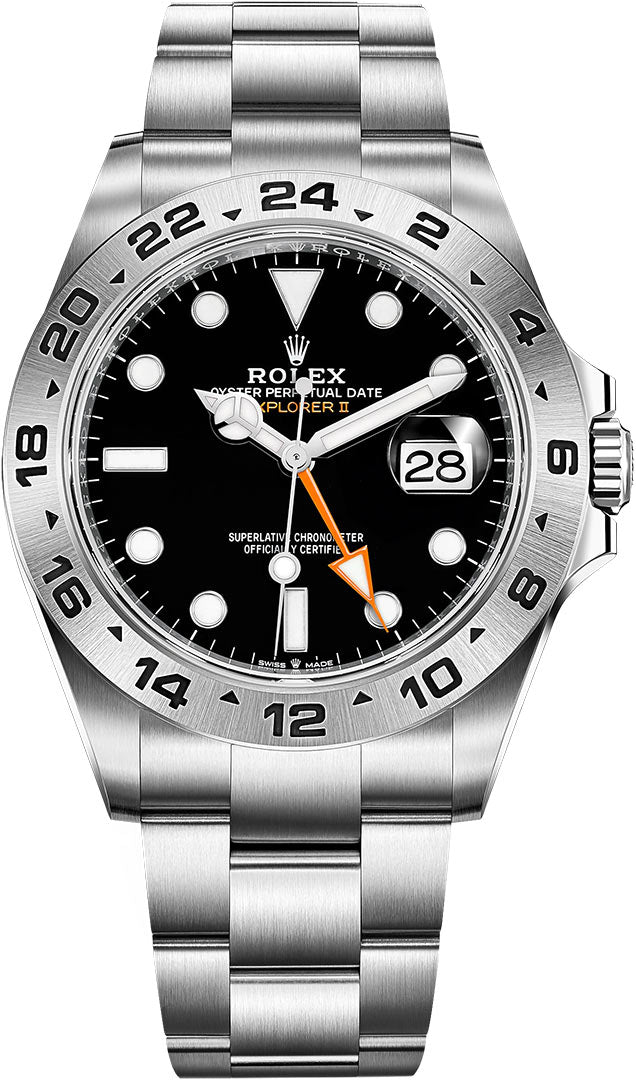 Ro-lex Explorer ll 42mm 226570 Silver Black Polar Dial Swiss Grade 1:1 Oyster Chain Men’s Watch
