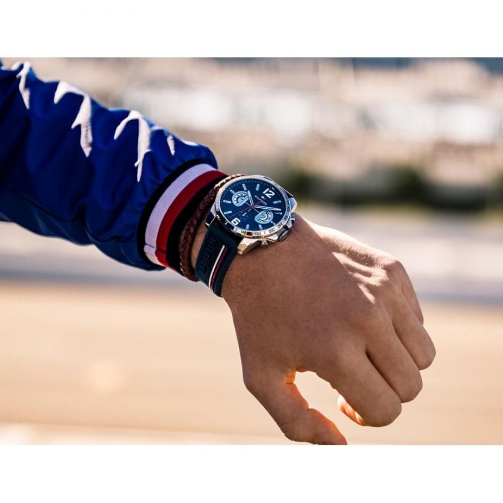 Tommy Hilfiger 1791476 Chronograph Quartz Silicon Strap Men’s Watch