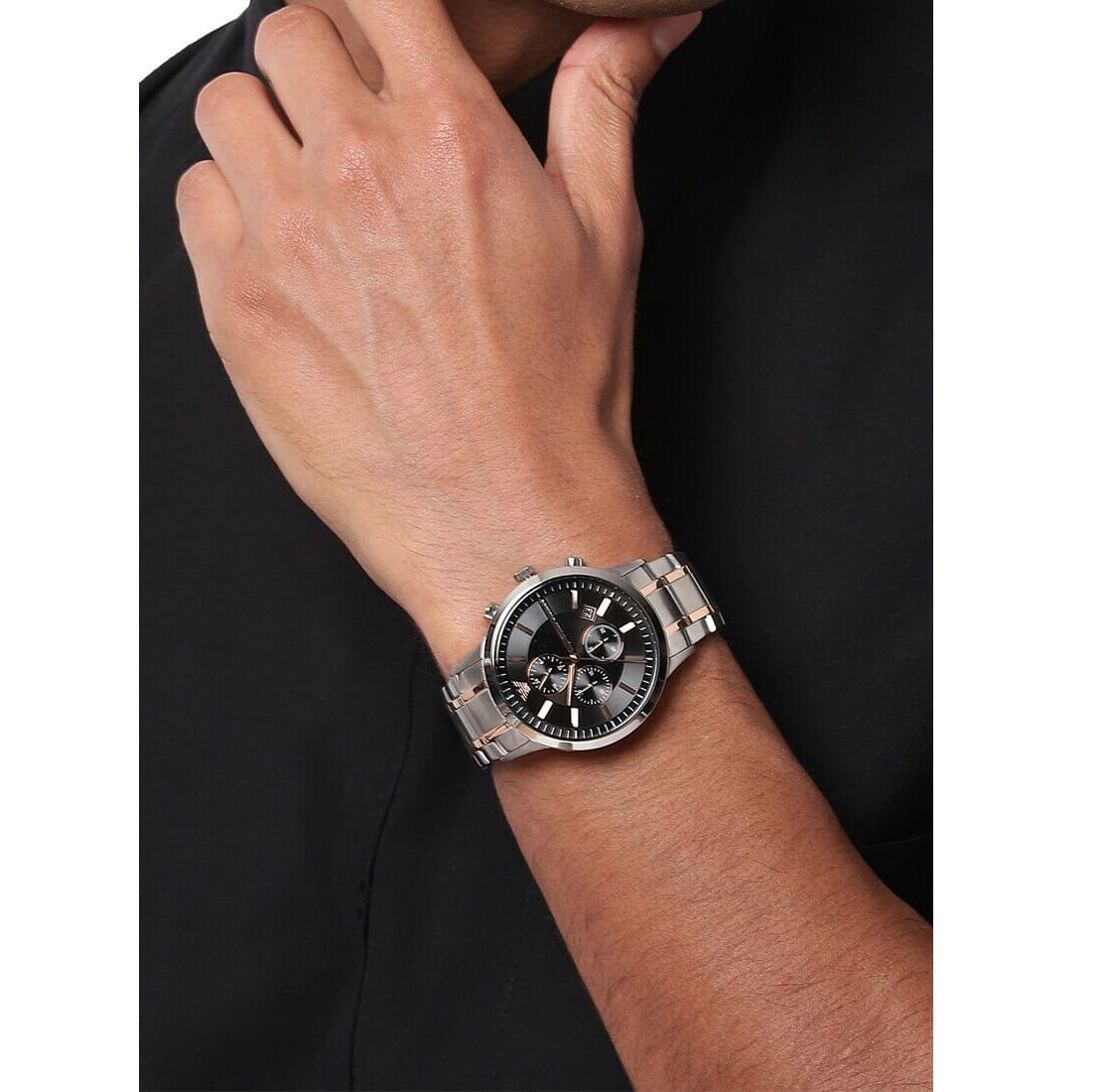 Emporio Armani AR11165 Chronograph Quartz Stainless Steel Chain Men’s Watch