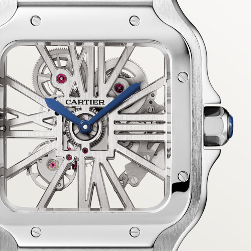 Cartier WHSA0014 Santos de Cartier Skeleton Automatic 40mm Silver Swiss Grade 1:1 Men’s Watch Ref. No:CRWHSA0014