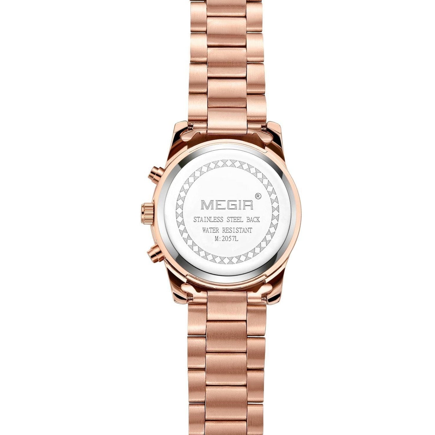 Megir MS2057LRE-0N0 Chronograph Quartz Rosegold Stainless Steel chain Women’s watch