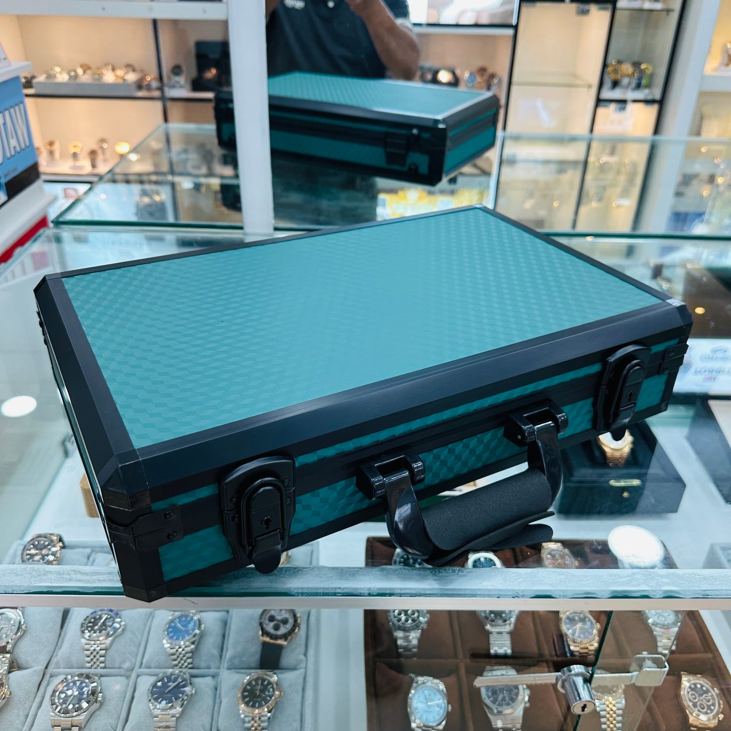 Aluminium Box 24 Slot Green Color