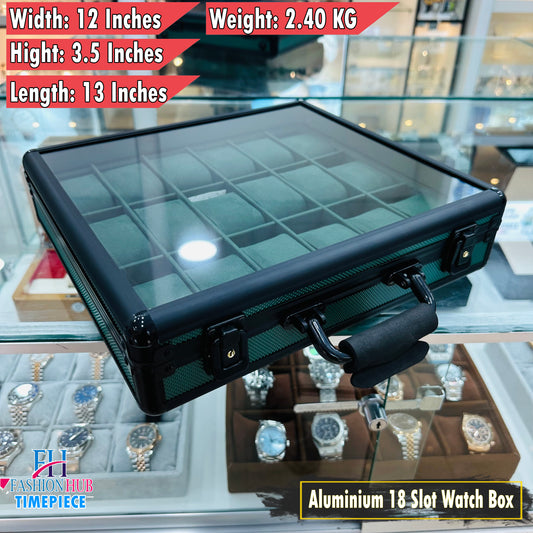 Aluminium Box 18 Slot Green Color