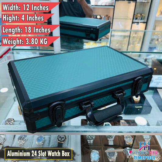 Aluminium Box 24 Slot Green Color