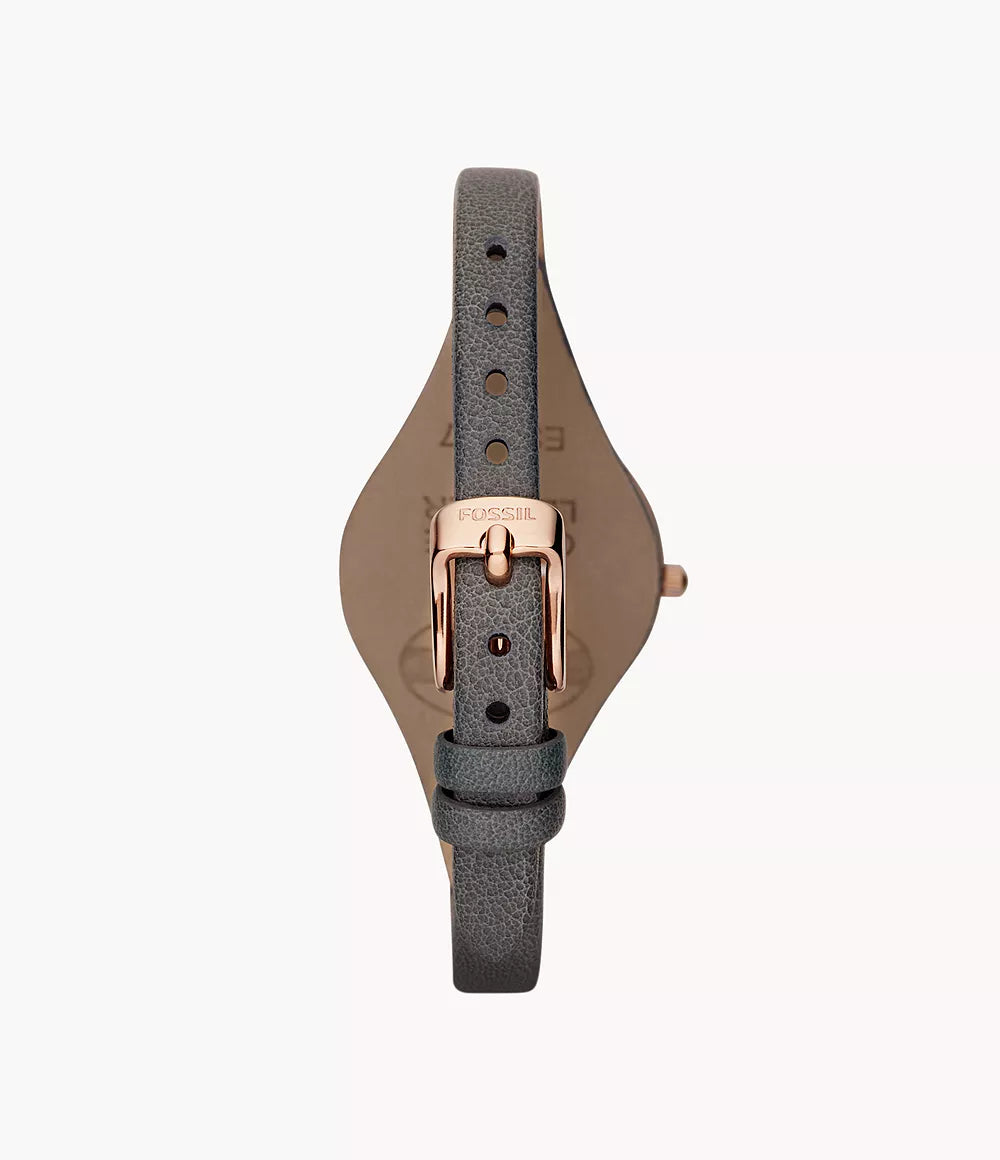 Fossil ES3077 Georgia Smoke Leather Quartz Women’s Watch