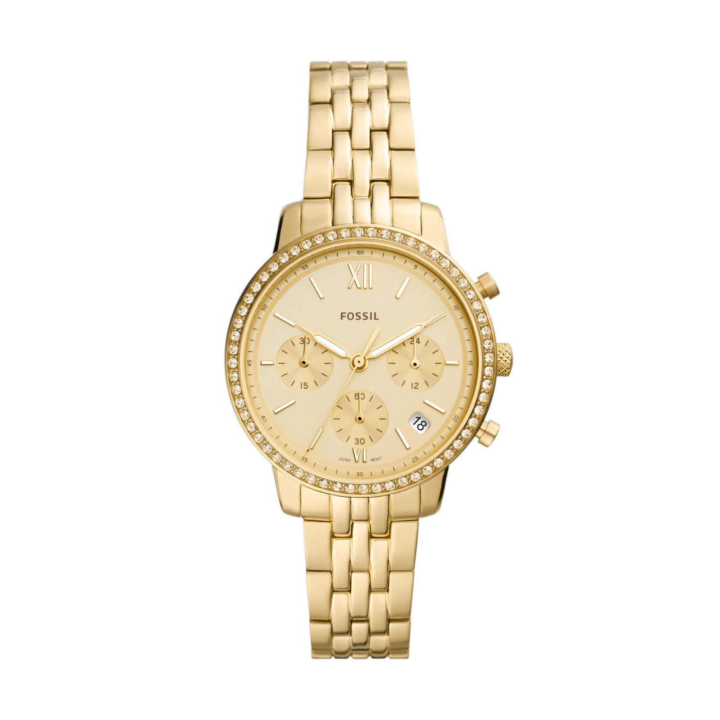 Fossil ES5219 Quartz Chronograph Stainless Steel Chain Women’s Watch