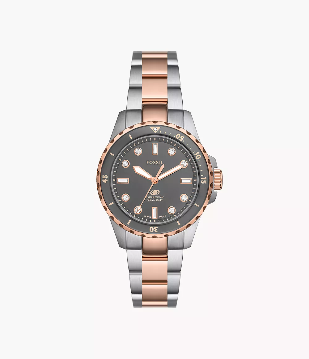 Fossil ES5348 Chronograph Quartz Stainless Steel Chain Lady’s Watch