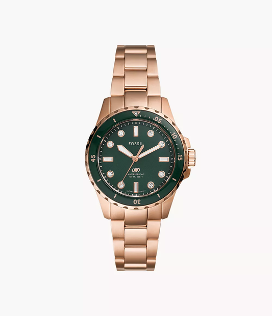 Fossil ES5371 Chronograph Quartz Stainless Steel Chain Lady’s Watch