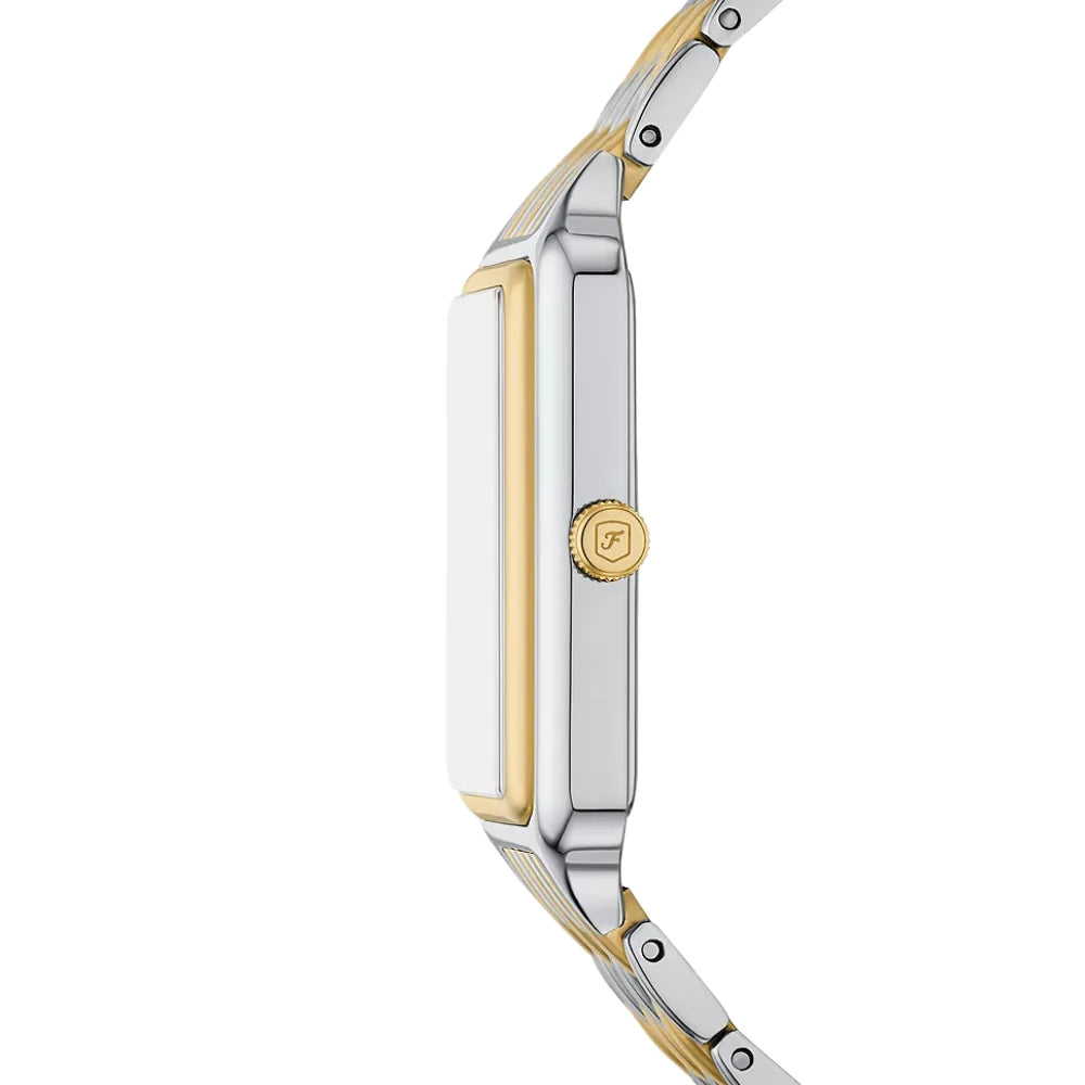 Fossil Raquel ES5399 Quartz Sun-Moon Multifunction Two-Tone Stainless Steel Lady’s Watch