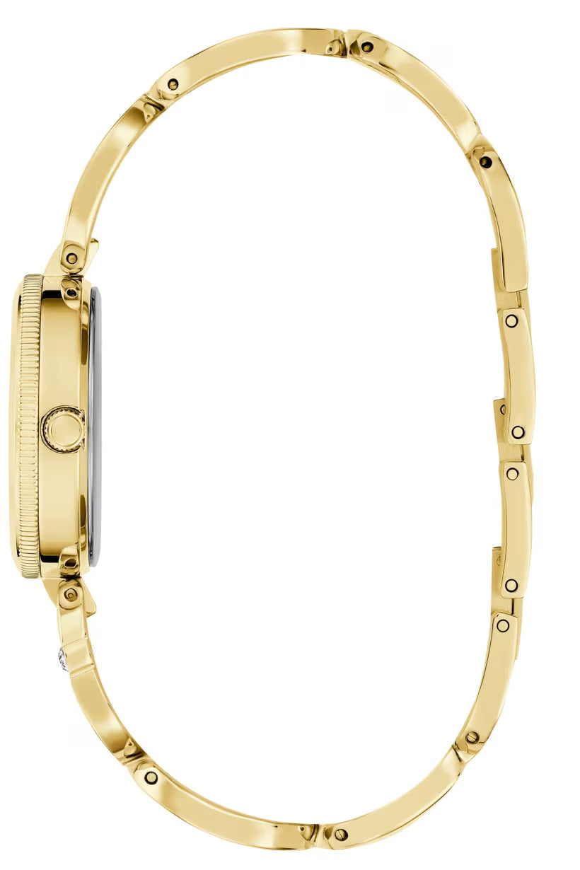 Guess Empower GW0759L2 Quartz Full Golden-Tone Stainless Steel "G-Shape links Bracelet" Lady's Watch