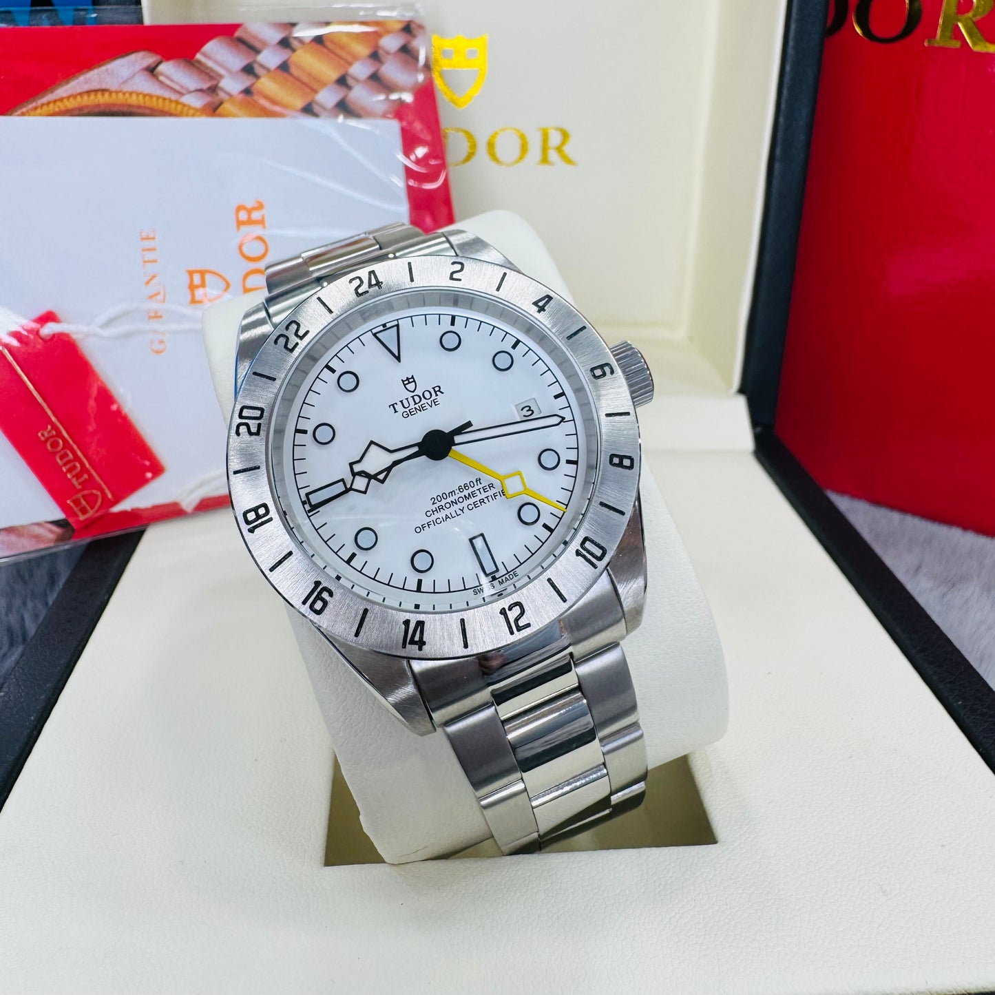 Tudor Black Bay Pro Automatic Opaline Dial Stainless Steel Semi-Swiss Grade Men’s Watch