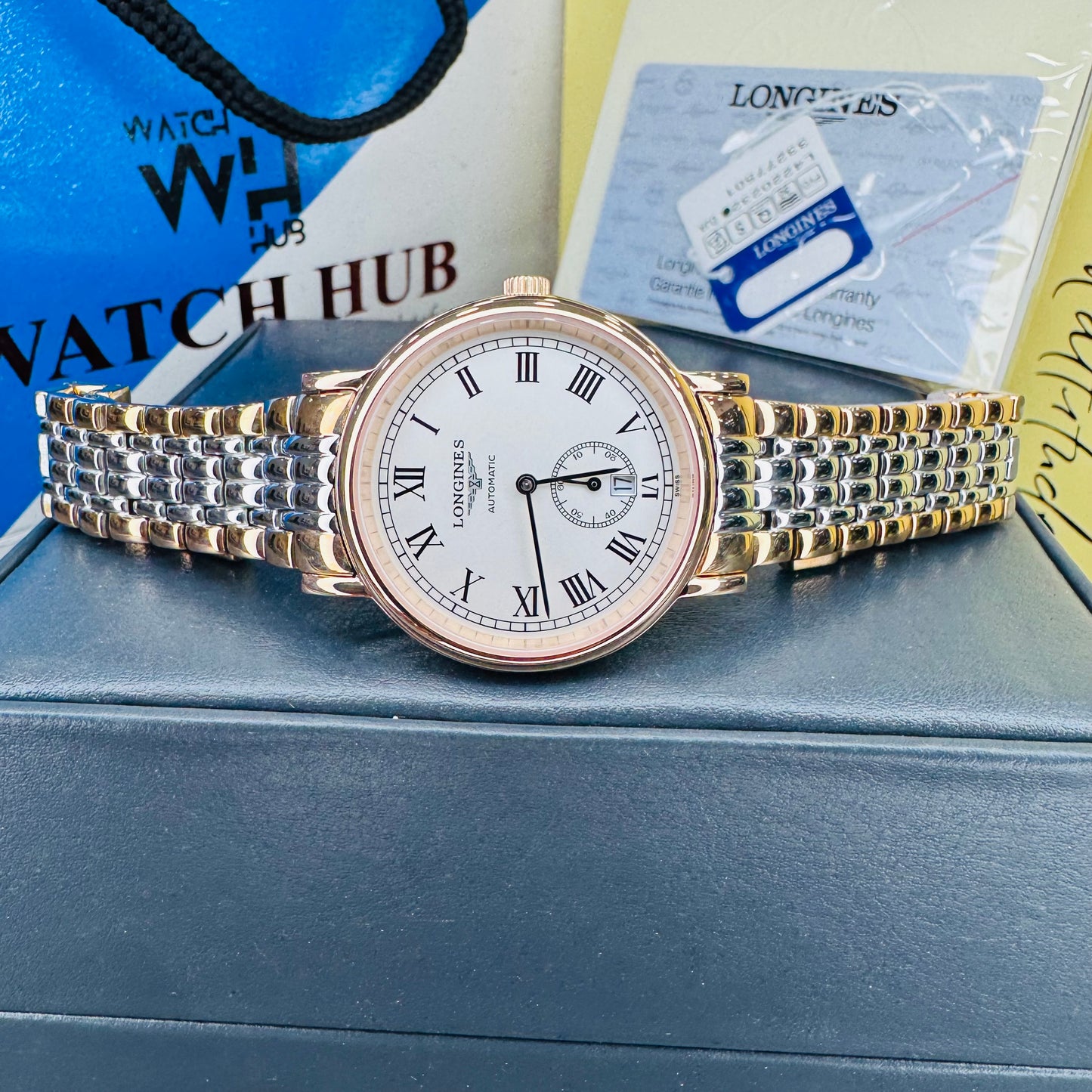 Longines Presence Automatic Two-Tone Stainless Steel Chain Men’s Watch