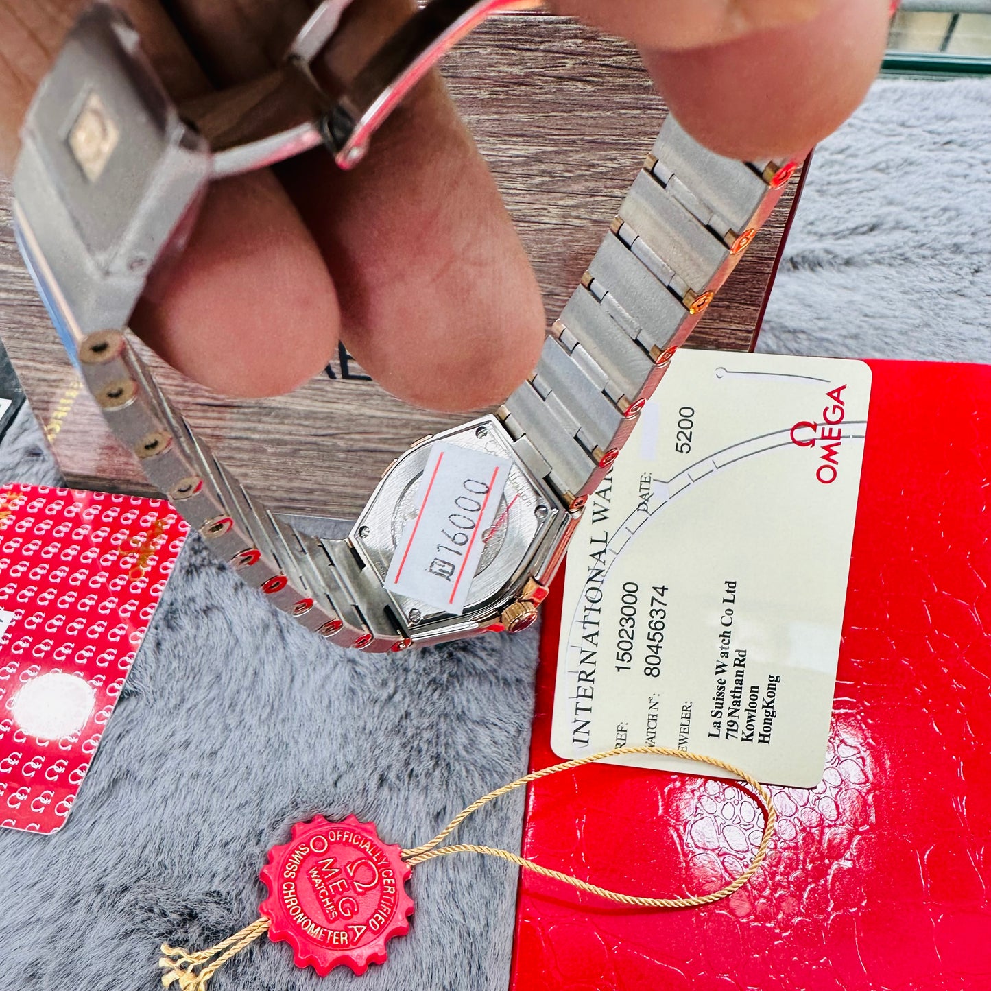 Omega Constellation Silver & Rose-Gold Stainless Steel Chain Quartz Women's Watch