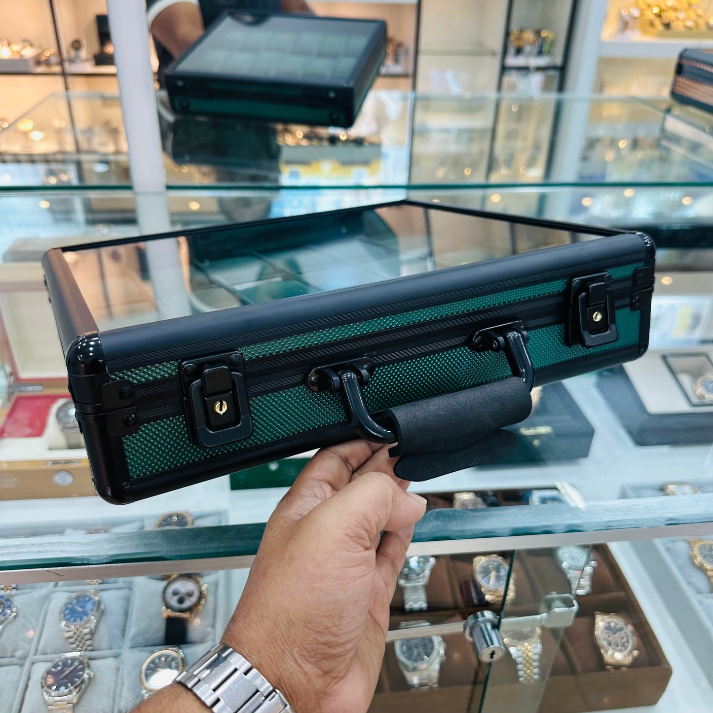 Aluminium Box 18 Slot Green Color