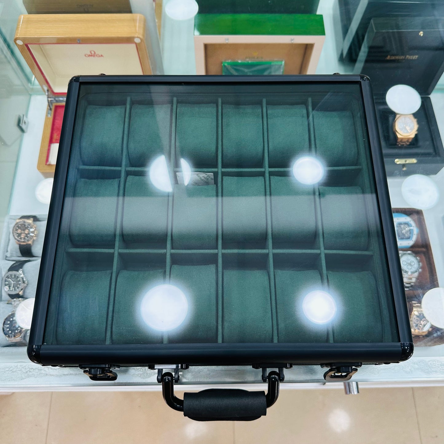 Aluminium Box 18 Slot Green Color