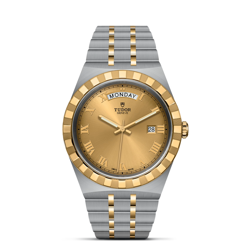 Tudor Royal Day-Date Automatic Blue Dial Stainless Steel Chain Euro Grade Men's Watch