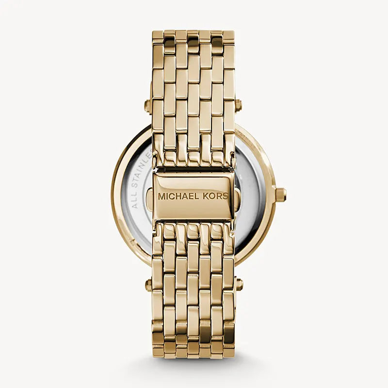 Michael Kors Darci MK3191 Quartz Full Golden-Tone Stainless Steel Chain Ladies Watch