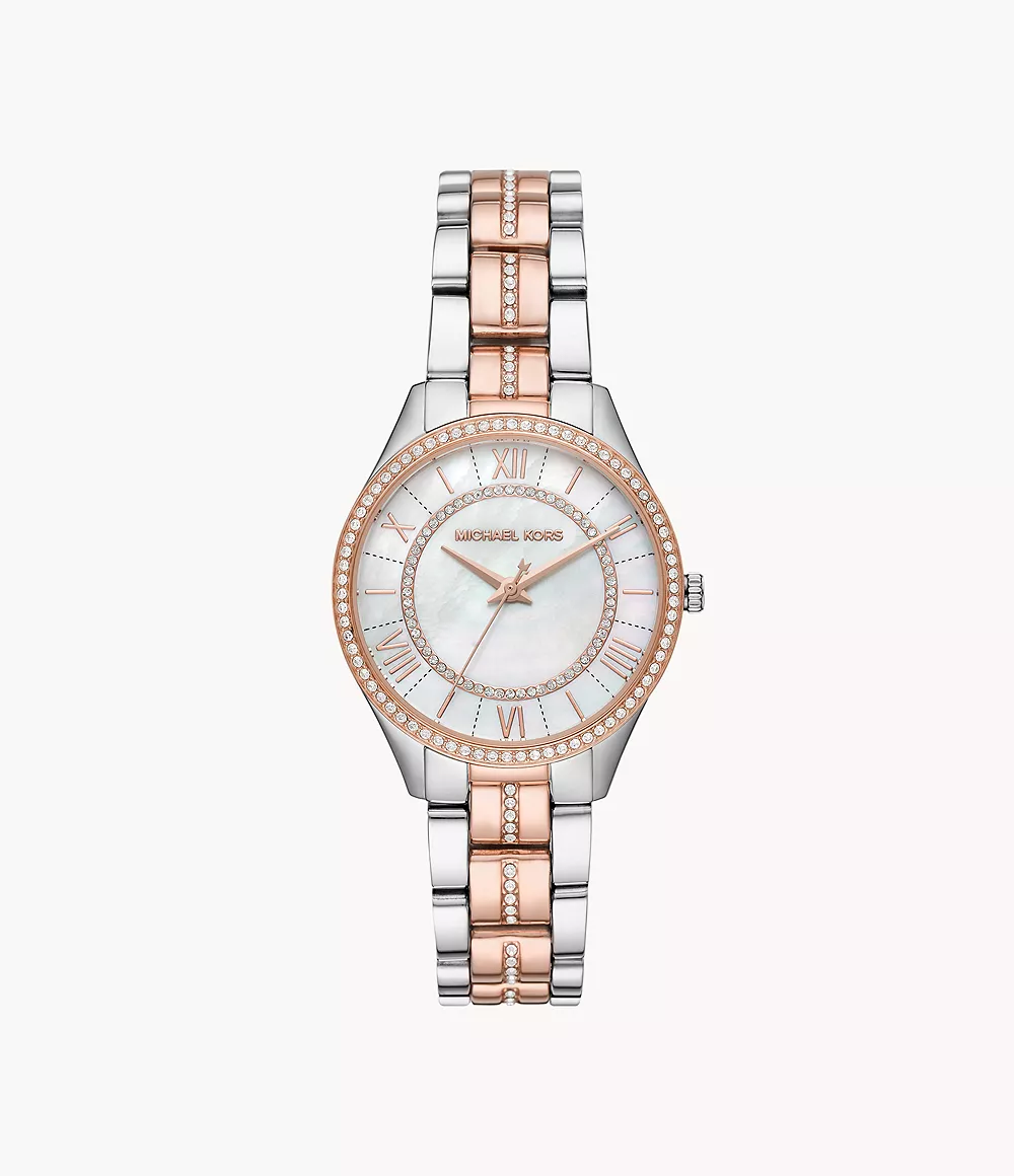 Michael Kors Lauryn MK3979 Quartz Stainless Steel Chain Two-Tone Ladies Watch