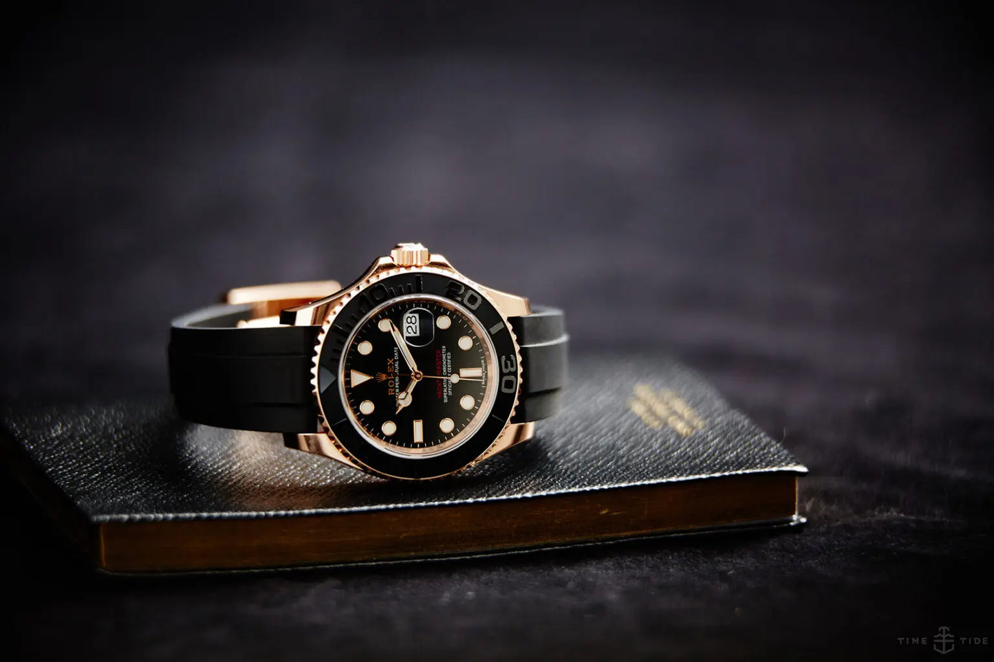 Rolex Yacht-Master Reference 126655 40mm Dual Tone Everose Gold Oysterflex Rubber Swiss Grade 1:1 Men’s Watch