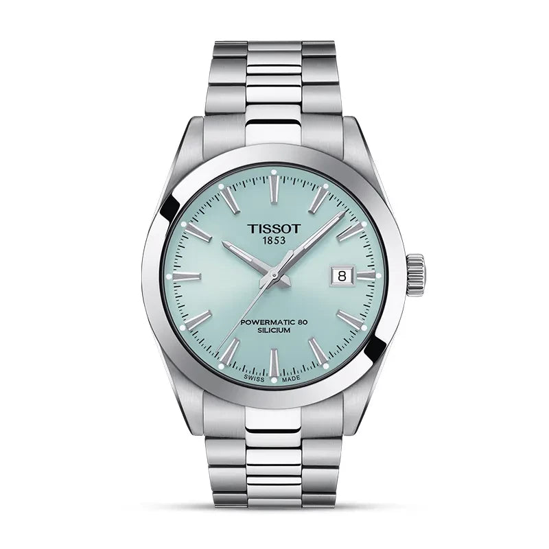 Tissot Gentleman Silicium Powermatic 80 Ice Blue Dial Automatic Stainless Steel Men’s Watch