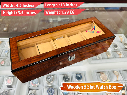 Wooden Box 5 Slot