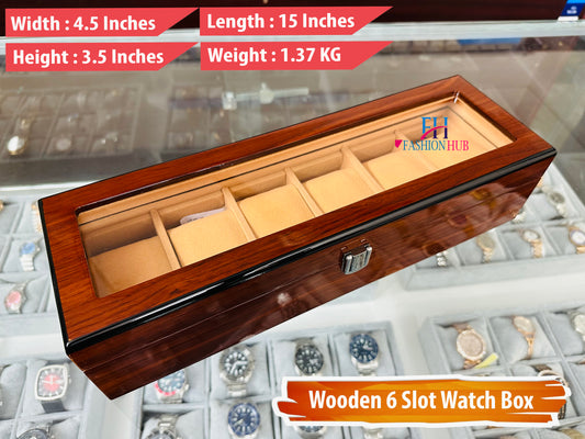 Wooden Box 6 Slot