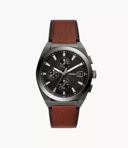 Fossil FS5799 Chronograph Quartz Genuine Leather Men’s Watch