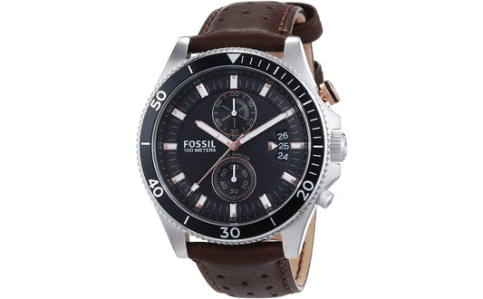 Fossil CH2944 Chronograph Quartz Genuine Leather Strap Men’s Watch