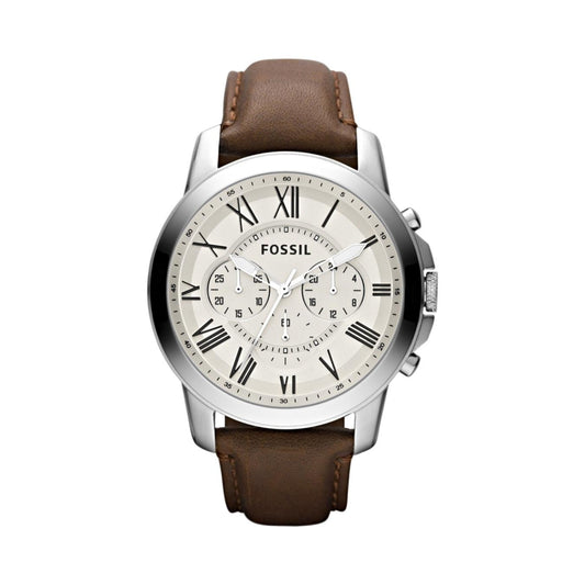 Fossil FS4735 Chronograph Quartz Genuine Leather Strap Men’s Watch