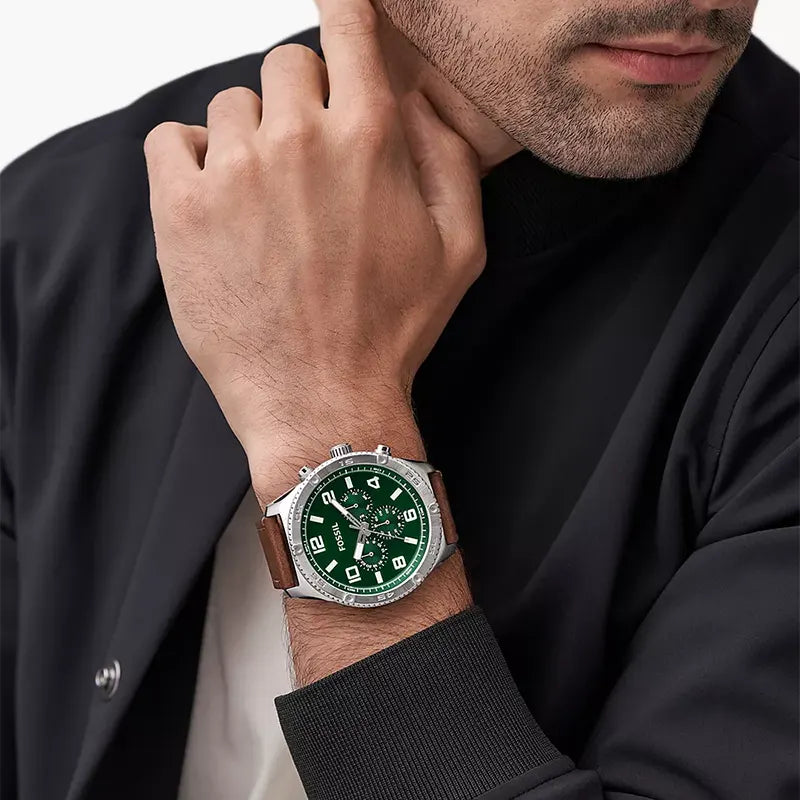 Fossil BQ2801 Chronograph Quartz Genuine Leather Men’s Watch