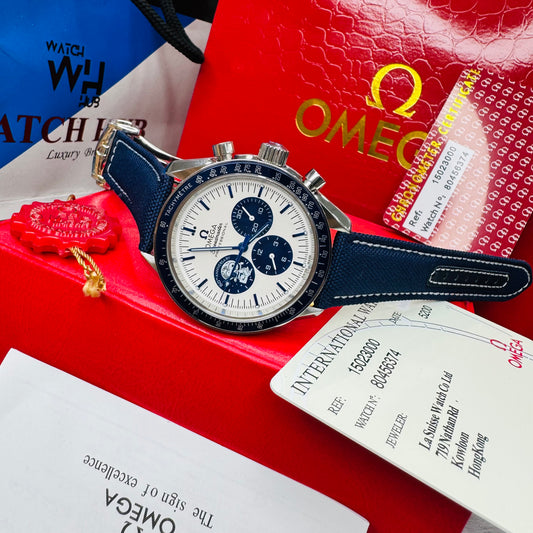 Omega Speedmaster Silver Snoopy Apolo Xiii Automatic Stainless Steel Chain Men's Watch