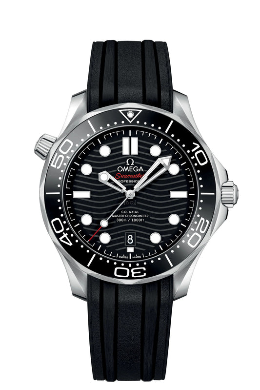 Omega Seamaster Professional Diver 300M Automatic Silicon Strap Men's Watch