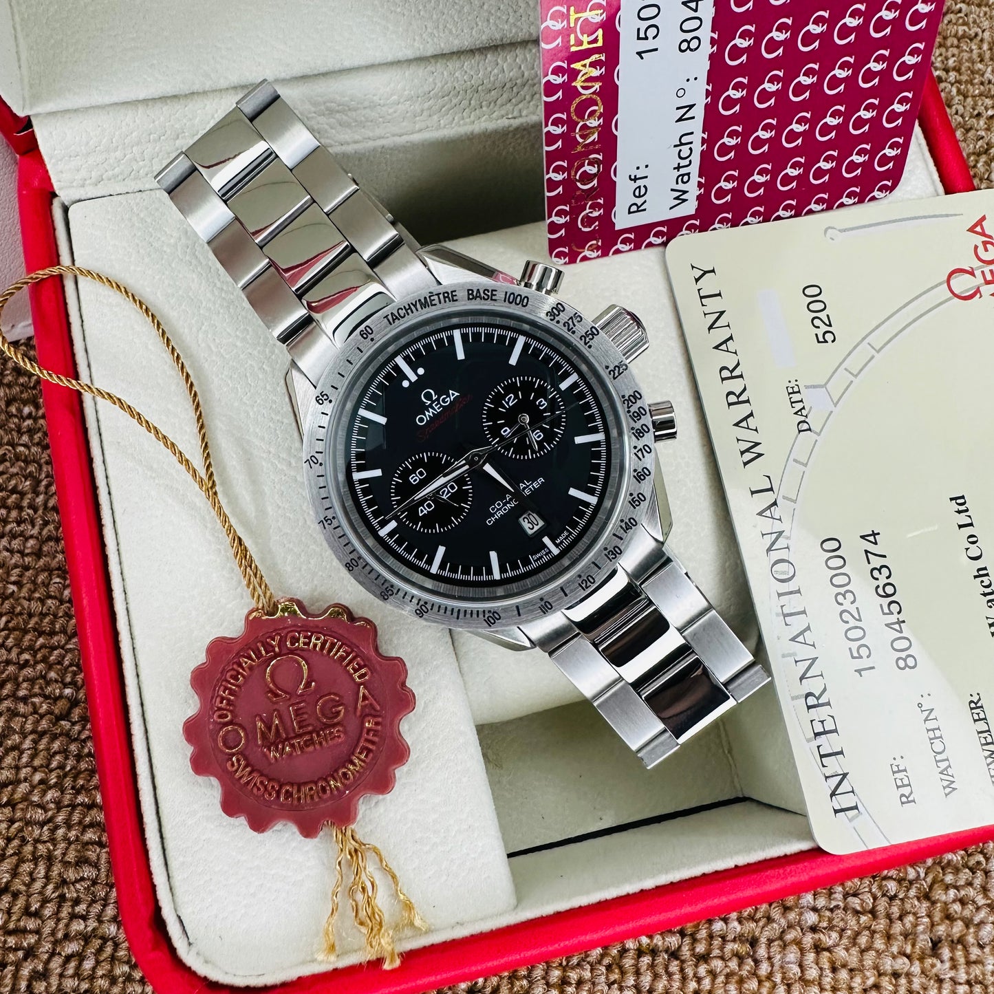 Omega Speedmaster Dark Side of The Moon Quartz Chronograph Stainless Steel Men's Watch