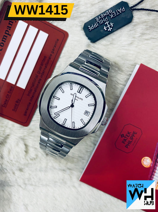 Patek Philippe Nautilus M8058 Stainless Steel Quartz Men's Luxurious Watch