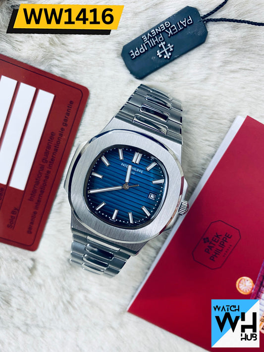 Patek Philippe Nautilus M8058 Stainless Steel Quartz Men's Luxurious Watch