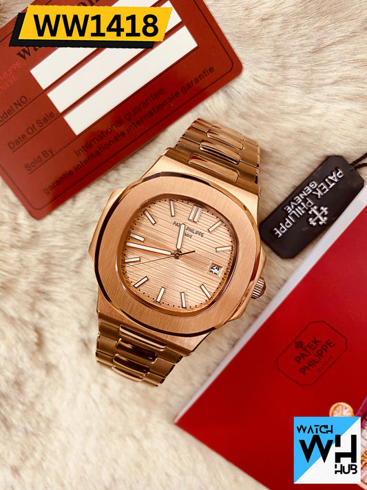 Patek Philippe Nautilus M8058 Stainless Steel Quartz Luxurious Watch for Men