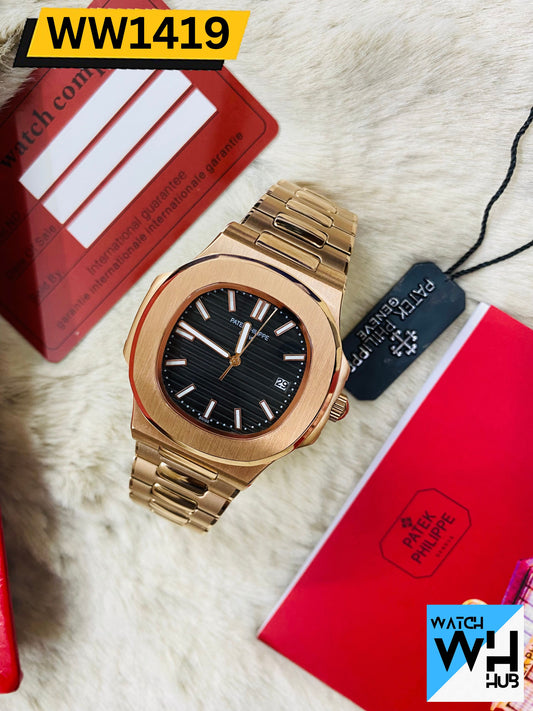 Patek Philippe Nautilus M8058 Stainless Steel Quartz Luxurious Watch for Men