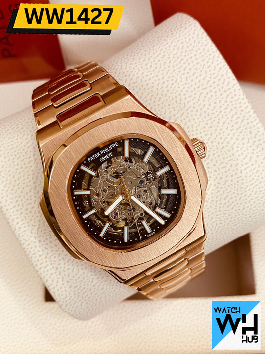 Patek Philippe Nautilus Skeleton 8168-ALL Automatic Stainless Steel Men's Luxury Watch