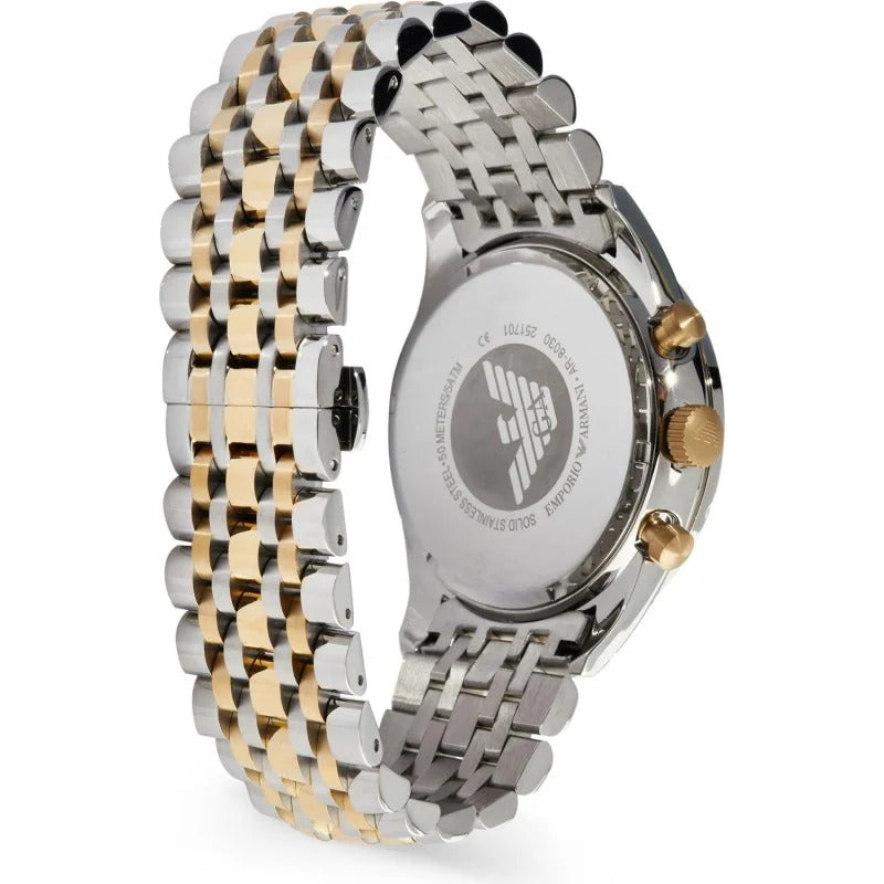 Emporio Armani AR6088 Chronograph Quartz Stainless Steel Chain Men’s Watch