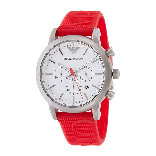 Emporio Armani AR11021 Chronograph Quartz Silicon Strap Men’s Watch