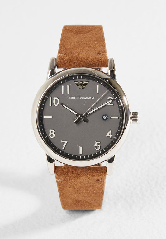 Emporio Armani AR11070 Chronograph Quartz Genuine Leather Men’s Watch