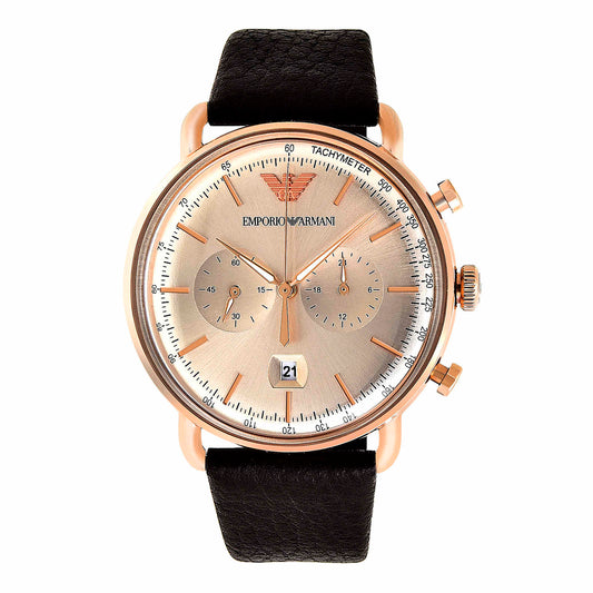 Emporio Armani AR11106 Chronograph Quartz Genuine Leather Men’s Watch