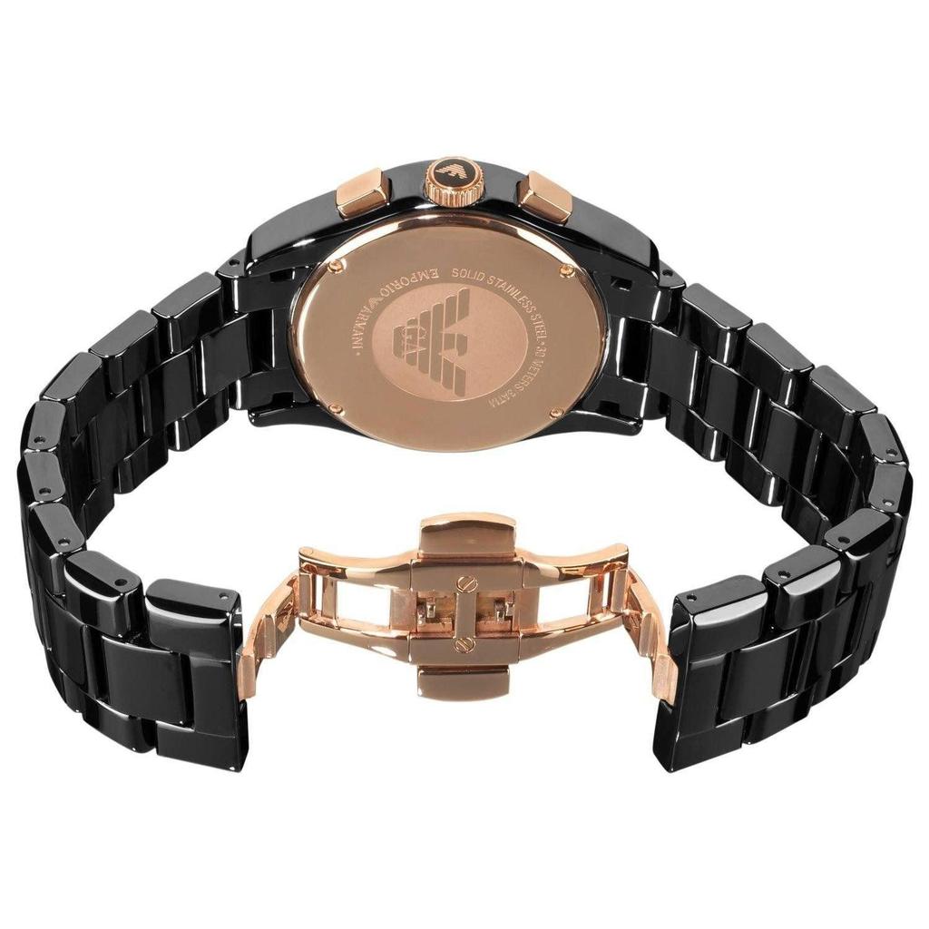 Emporio Armani AR1410 Chronograph Quartz Black Ceramic Chain Men’s Watch