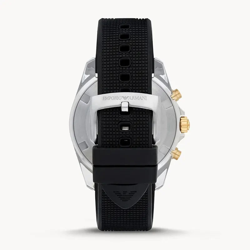 Emporio Armani AR80003 Chronograph Quartz Silicon Strap Men’s Watch