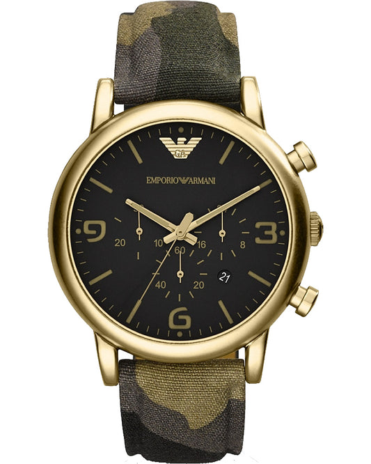 Emporio Armani AR1815 Chronograph Quartz Camouflage Canvas Men’s Watch