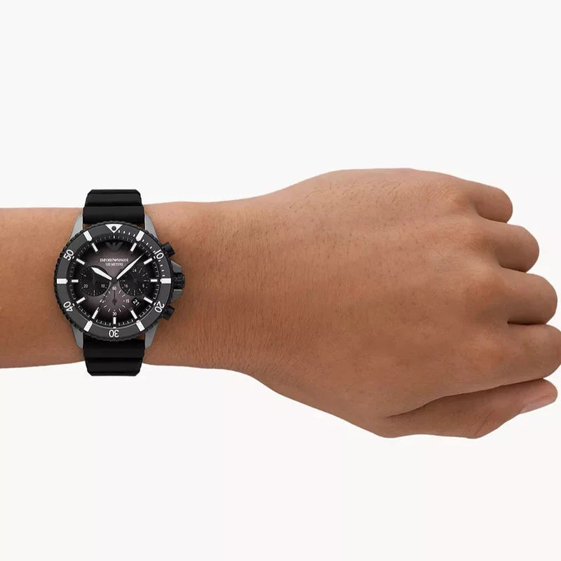 Emporio Armani Diver AR11515 Quartz Silicon Strap Men’s Watch
