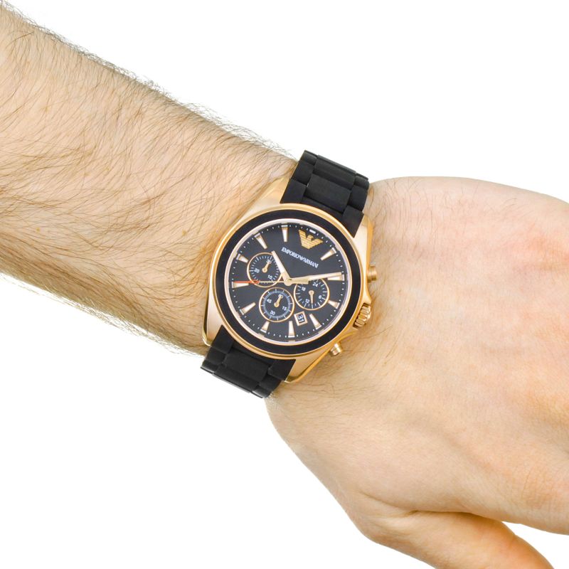 Emporio Armani AR6066 Chronograph Quartz Stainless Steel Chain Men’s Watch