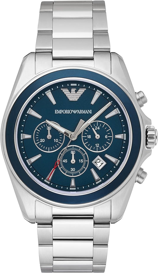 Emporio Armani AR6091 Chronograph Quartz Stainless Steel Chain Men’s Watch