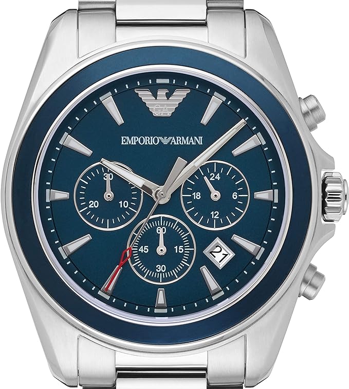 Emporio Armani AR6091 Chronograph Quartz Stainless Steel Chain Men’s Watch